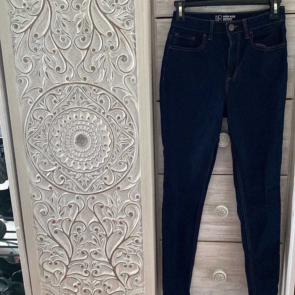 High Rise skinny skinny jeans